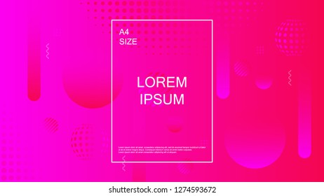 Fluid color background. Geometric colorful shapes composition. Trendy design. Eps10 vector. 