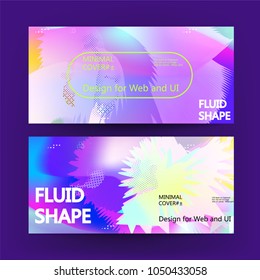 Fluid color background. Liquid shape . Eps10 vector.