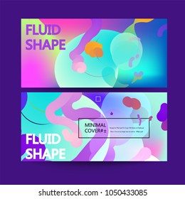 Fluid color background. Liquid shape . Eps10 vector.