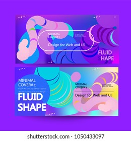 Fondo de color fluido. Forma líquida. Vector Eps10.