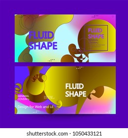 Fluid color background. Liquid shape . Eps10 vector.