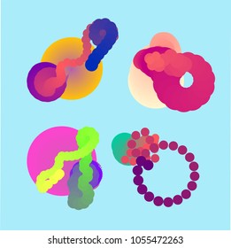 Fondo de color fluido. Forma líquida. Vector Eps10.