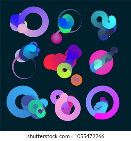 Fondo de color fluido. Forma líquida. Vector Eps10.