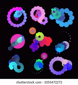 Fluid color background. Liquid shape . Eps10 vector.