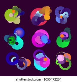 Fluid color background. Liquid shape . Eps10 vector.