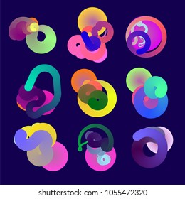 Fluid color background. Liquid shape . Eps10 vector.