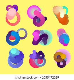 Fluid color background. Liquid shape . Eps10 vector.