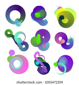 Fondo de color fluido. Forma líquida. Vector Eps10.