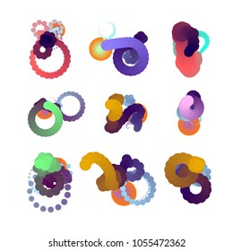 Fluid color background. Liquid shape . Eps10 vector.