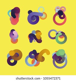 Fluid color background. Liquid shape . Eps10 vector.