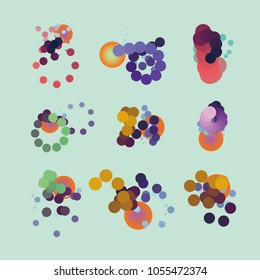 Fondo de color fluido. Forma líquida. Vector Eps10.