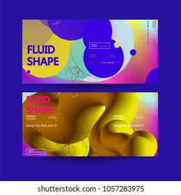 Fondo de color fluido. Forma líquida. Vector Eps10.