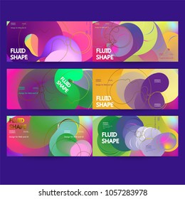 Fluid color background. Liquid shape . Eps10 vector.