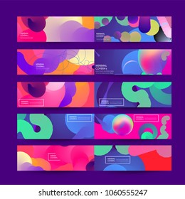 Fluid color background. Liquid shape . Eps10 vector.