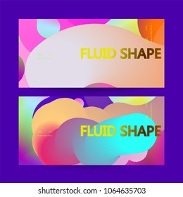 Fluid color background. Liquid shape . Eps10 vector.