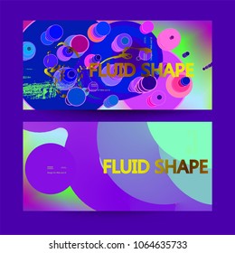 Fondo de color fluido. Forma líquida. Vector Eps10.