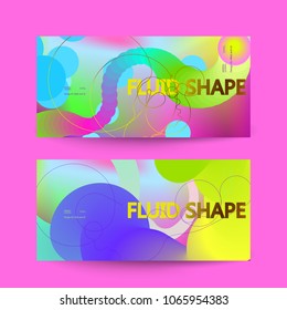 Fluid color background. Liquid shape . Eps10 vector.