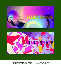 Fondo de color fluido. Forma líquida. Vector Eps10.