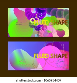 Fluid color background. Liquid shape . Eps10 vector.