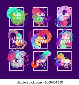 Fluid color background. Liquid shape . Eps10 vector.