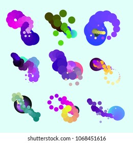 Fluid color background. Liquid shape . Eps10 vector.