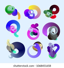 Fluid color background. Liquid shape . Eps10 vector.