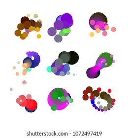 Fondo de color fluido. Forma líquida. Vector Eps10.