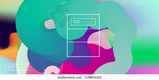 Fluid color background. Liquid shape . Eps10 vector.