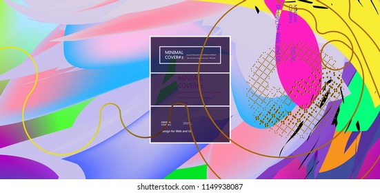 Fluid color background. Liquid shape . Eps10 vector.