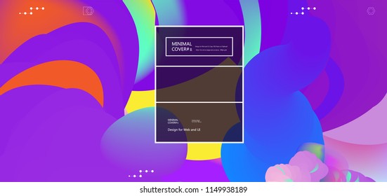 Fluid color background. Liquid shape . Eps10 vector.