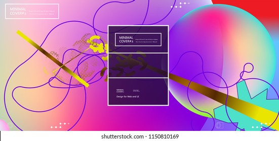 Fondo de color fluido. Forma líquida. Vector Eps10.