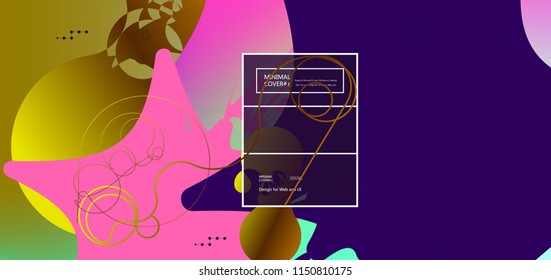 Fluid color background. Liquid shape . Eps10 vector.