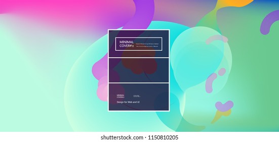 Fluid color background. Liquid shape . Eps10 vector.