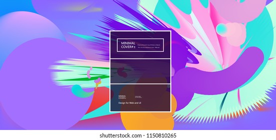 Fluid color background. Liquid shape . Eps10 vector.