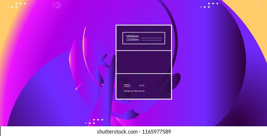Fluid color background. Liquid shape . Eps10 vector.