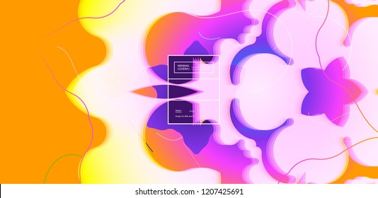 Fondo de color fluido. Forma líquida. Vector Eps10
