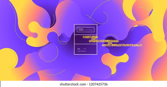 Fondo de color fluido. Forma líquida. Vector Eps10