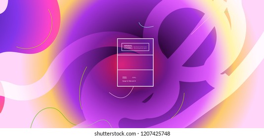 Fondo de color fluido. Forma líquida. Vector Eps10
