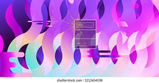 Fondo de color fluido. Forma líquida. Vector Eps10.