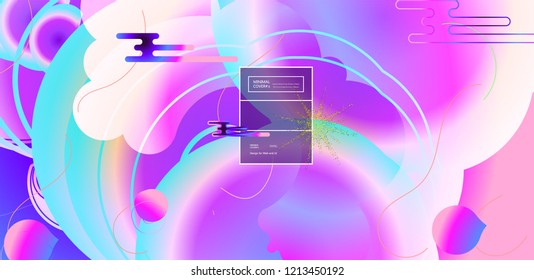 Fluid color background. Liquid shape . Eps10 vector.