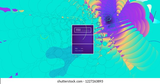Fondo de color fluido. Forma líquida. Vector Eps10.