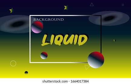 Fluid color background. Liquid shape on white. Eps10 vector.