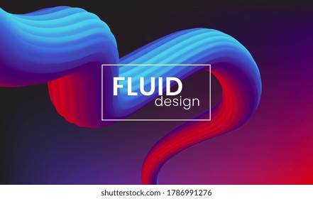 Fluid color background and Liquid shape on gradient modern background, vector illustration design, wallpaper, posters, stickers, and cover.