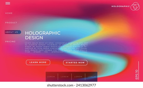 Fluid color background. Liquid shape. Modern wallpaper design for poster, website, placard, cover, advertising. Eps10 vector.