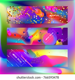 Fondo de color fluido. Forma líquida en blanco. Vector Eps10.