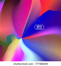 Fluid color background. Liquid shape on white. Eps10 vector.
