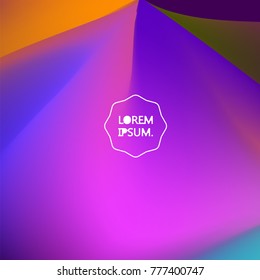 Fluid color background. Liquid shape on white. Eps10 vector.