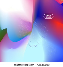 Fluid color background. Liquid shape on white. Eps10 vector.