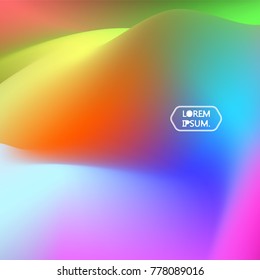 Fluid color background. Liquid shape on white. Eps10 vector.