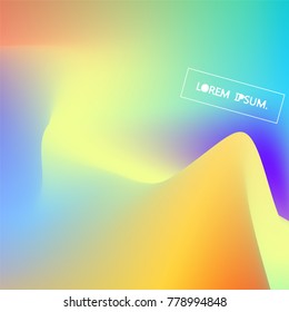  Fluid color background. Liquid shape on white. Eps10 vector.